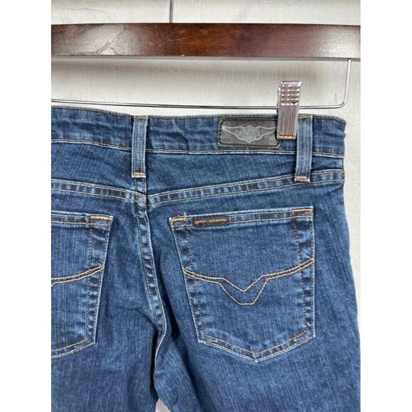 HARLEY DAVIDSON WOMENS SIZE 4 TALL 35 INSEAM BOOTCUT JEANS - Picture 4 of 4